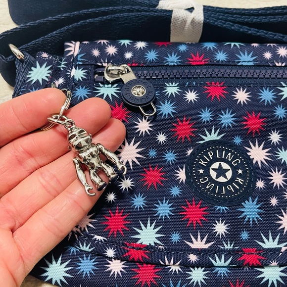 NWT Kipling Sabian Mini Crossbody Bag With Funky Stars 7.75''Lx 5.75''H x 3.25”D - Picture 8 of 12